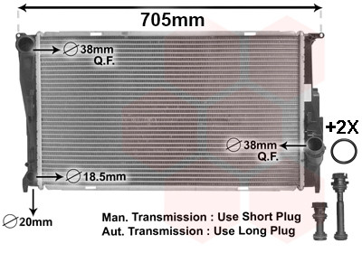 Radiateur eau pour bmw - pour,