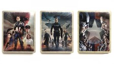 Lot Bluray Steelbook Captain America First Avenger Winter Soldier Civil War