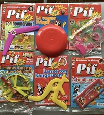 Pif Gadget. Lot De 6 Magazines Avec Gadget Et Blister.