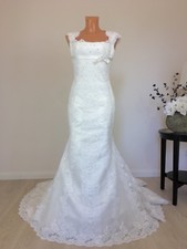 Robe de mariée Pronovias robe de mariée sirène dentelle taille S/36-38 ivoire 