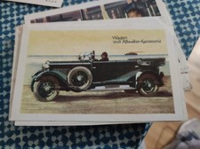 Carte Vintage 1920 Voiture Décapotable  Phaeton 11 Cm Par 7cm