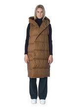 Gilet manteau à capuche sans