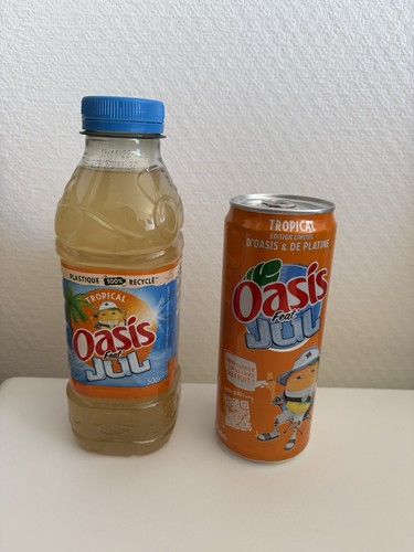 Canette bouteille oasis jul - et,