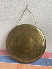 Ancien Gong En Laiton Decor