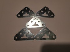 MECCANO LOT DE 5 GOUSSETS D'ASSEMBLAGE (grands) ref 133