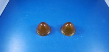 Paire cabochon de clignotant SCINTEX verre orange PEUGEOT 203 D3A et UTILITAIRES