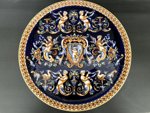 Grande assiette plat gien - assiette/plat,
