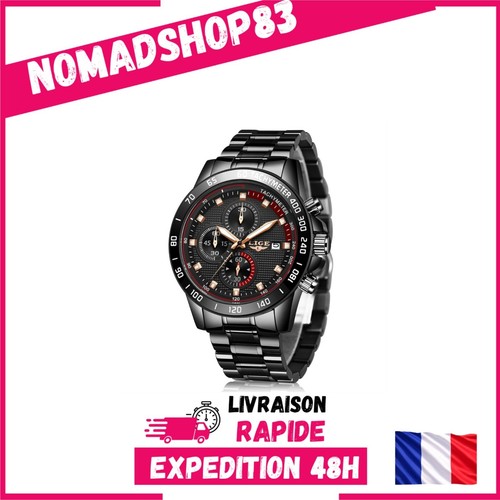Montre homme lige chronographe - montre,