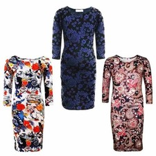 Robe Midi Fille Rouge Abstraite Bleue Florale Et Blanche Mode 7-13 Ans