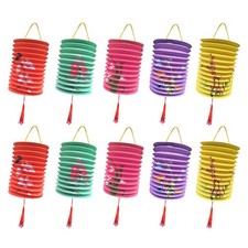 10 Pcs Lanternes Chinoises En