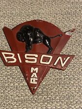 Plaque Mascotte Tracteur Bison Maci 