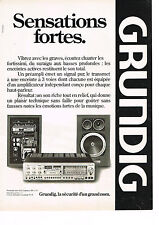 PUBLICITE ADVERTISING 034   1979   GRUNDIG    hi-fi  pré-ampli