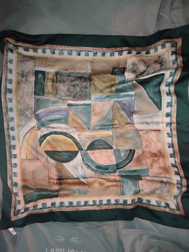 Foulard carré vert - carré,