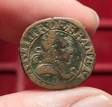 #111-1 ~ HENRI III - Double Tournois 1588 X AMIENS - CGKL 6 - RARE !