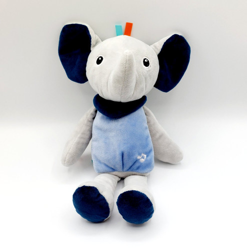 Doudou peluche éléphant gris