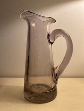 Artisanal XIXème-Ancien pichet à cidre verre épais violet