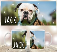 Mug Bouledogue américain personnalisé avec prénom.