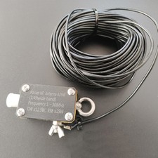 Antenne portable de poche à ondes courtes longline large bande alimentée en fo