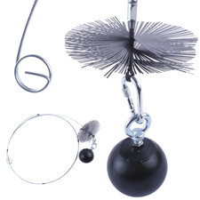 Brosse à cheminée, kit de ramonage, brosse à cheminée, kit de ramonage,...