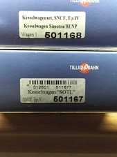 Tillig HO Bahn en HO références 501167 501168 citernes SNCF comme neuves en BO