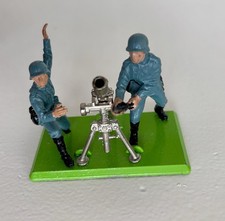 BRITAINS DEETAIL WW2 SOLDATS ALLEMANDS MORTIER