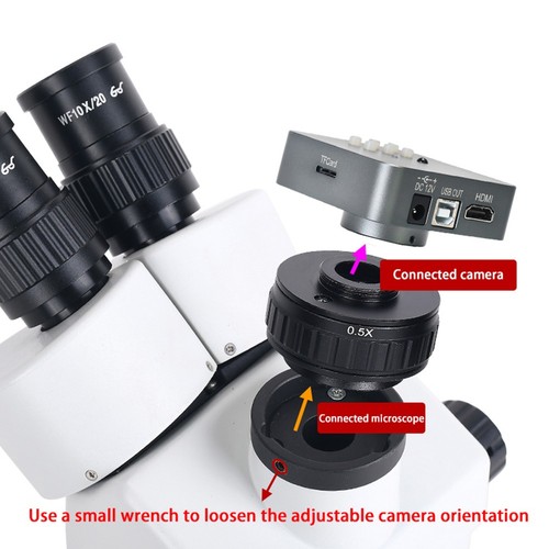 Adaptateur for microscope for