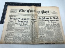 Vintage Britannique Canal Îles Journal Post-Liberation - Février 6, 1946