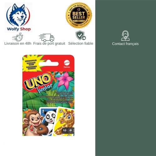 Mattel games uno junior - jeu, de