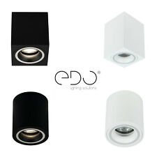 Spot de plafond en saillie HALIS | Carré / Rond | Blanc / Noir | GU10 EDO