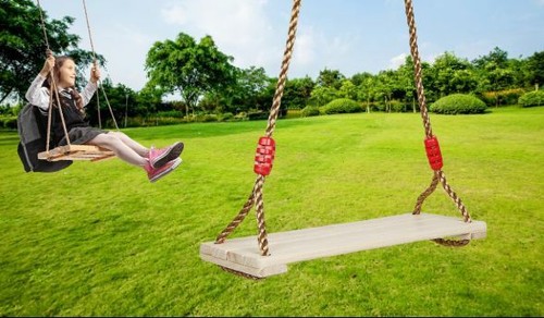 Balancoire jardin bois - en,