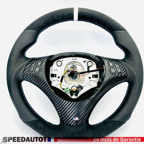 Tuning volant alcantara aplati - alcantara,