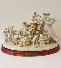 Magnifique & Rare Sculpture Bradford Exchange Groupe Porcelaine