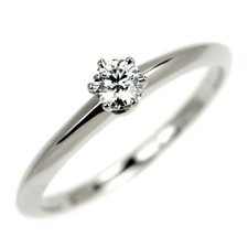 Bague diamant tiffany pt950 - bague,