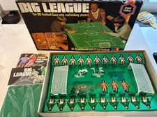 Big League Jeu Type Subbuteo Vintage Complet Peinte OL St Étienne Rare