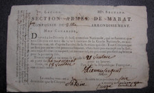 Section Armée de MARAT