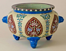 Emaux de Longwy. Cache-pot