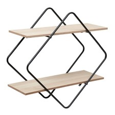 Étagère Murale Design "Nena" 48cm Noir & Beige