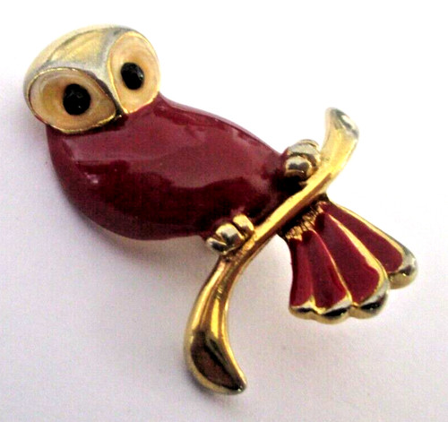 Broche chouette hibou couleur