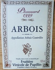 Etiquettes vin FRANCE ARBOIS