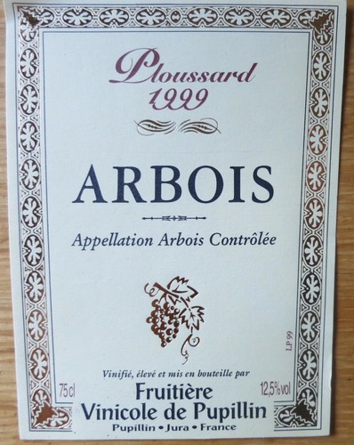 Etiquettes vin france arbois - france,