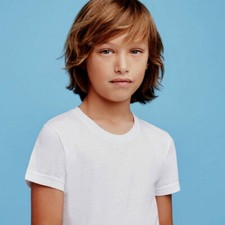 3 T-Shirts Enfant Ellepi Manches Courtes Col Rond En Coton Non Ajusté Art BA701