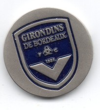 Jeton de caddie métal mat sans trou : GIRONDINS DE BORDEAUX   1881