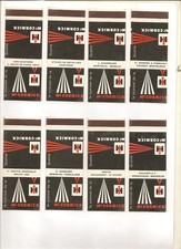 76 pochettes d'allumettes avec