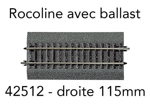 Roco rail droit 115 - droit, mm