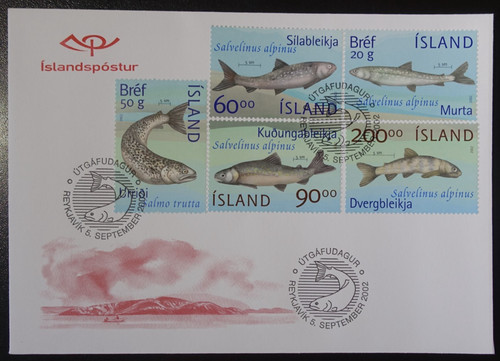 Timbres islande poissons - d',