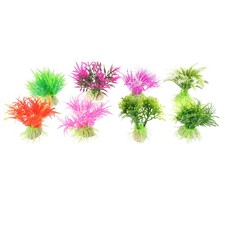  8 Pcs Accessoires Aquarium Décoration Pour Plantes Artificielles
