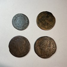 3 Pièces cuivre 6 deniers LOUIS XIV Sol à la vieille tête Louis XV 1770 XVI 1791