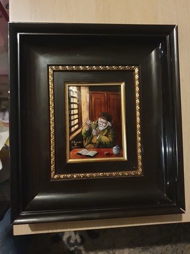 Tableau emaux limoge - de, homme