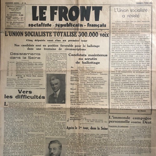 Journal front 1936 - le, 02/05/1936