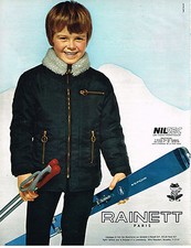 PUBLICITE  1970   RAINETT  vetements ski enfants